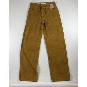 Levi's 94 Baggy Women's Corduroy Pants Brown 28x31 NWT Loose Fit Mid Rise